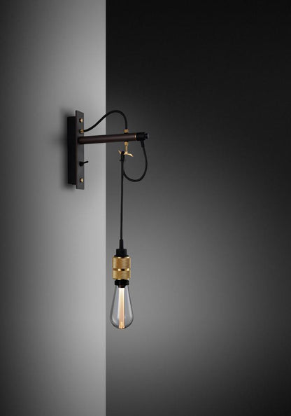 Buster + Punch Hooked Wall Sconce, Nude, Graphite, Brass