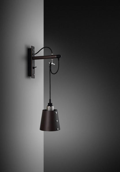 Buster + Punch Hooked Wall Sconce, Small, Graphite, Steel