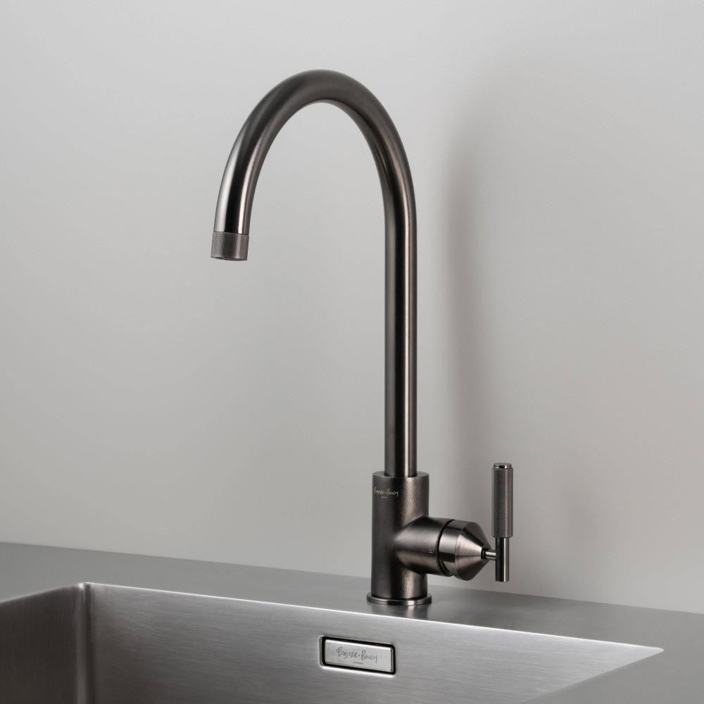 Buster + Punch Kitchen Faucet, Mixer, Cross, Gun Metal