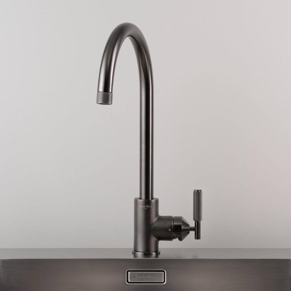 Buster + Punch Kitchen Faucet, Mixer, Cross, Gun Metal