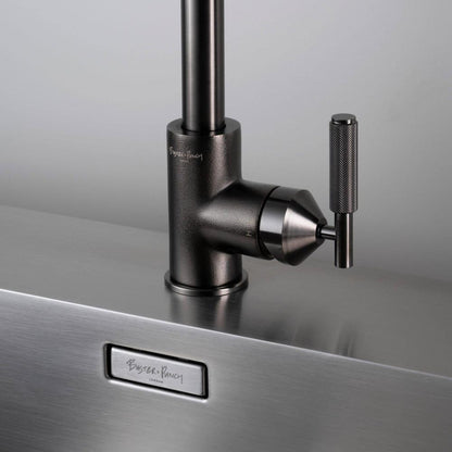 Buster + Punch Kitchen Faucet, Mixer, Cross, Gun Metal