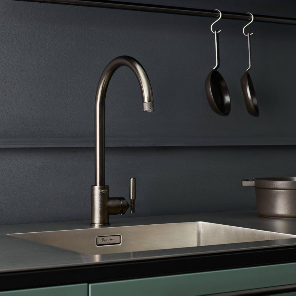 Buster + Punch Kitchen Faucet, Mixer, Cross, Gun Metal