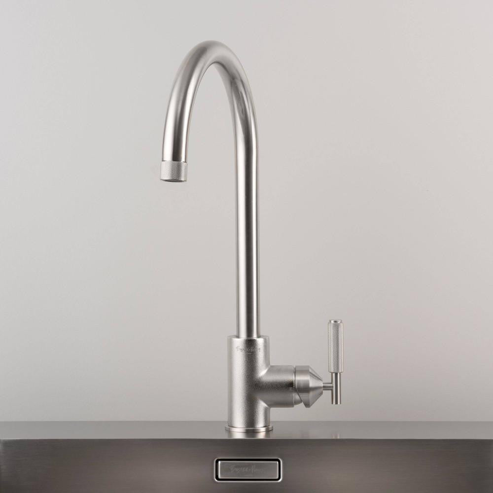 Buster + Punch Kitchen Faucet, Mixer, Cross, Steel