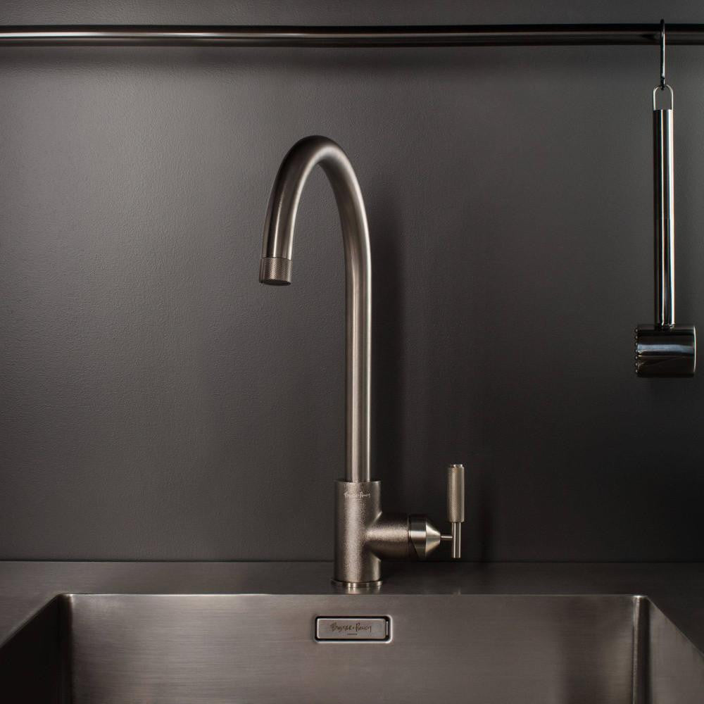 Buster + Punch Kitchen Faucet, Mixer, Cross, Steel
