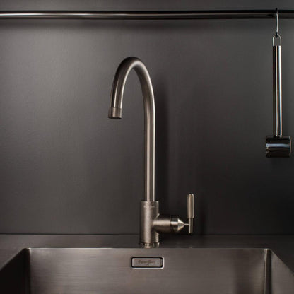 Buster + Punch Kitchen Faucet, Mixer, Cross, Steel