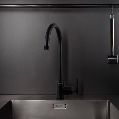 Buster + Punch Kitchen Faucet, Mixer, Cross, Welders Black