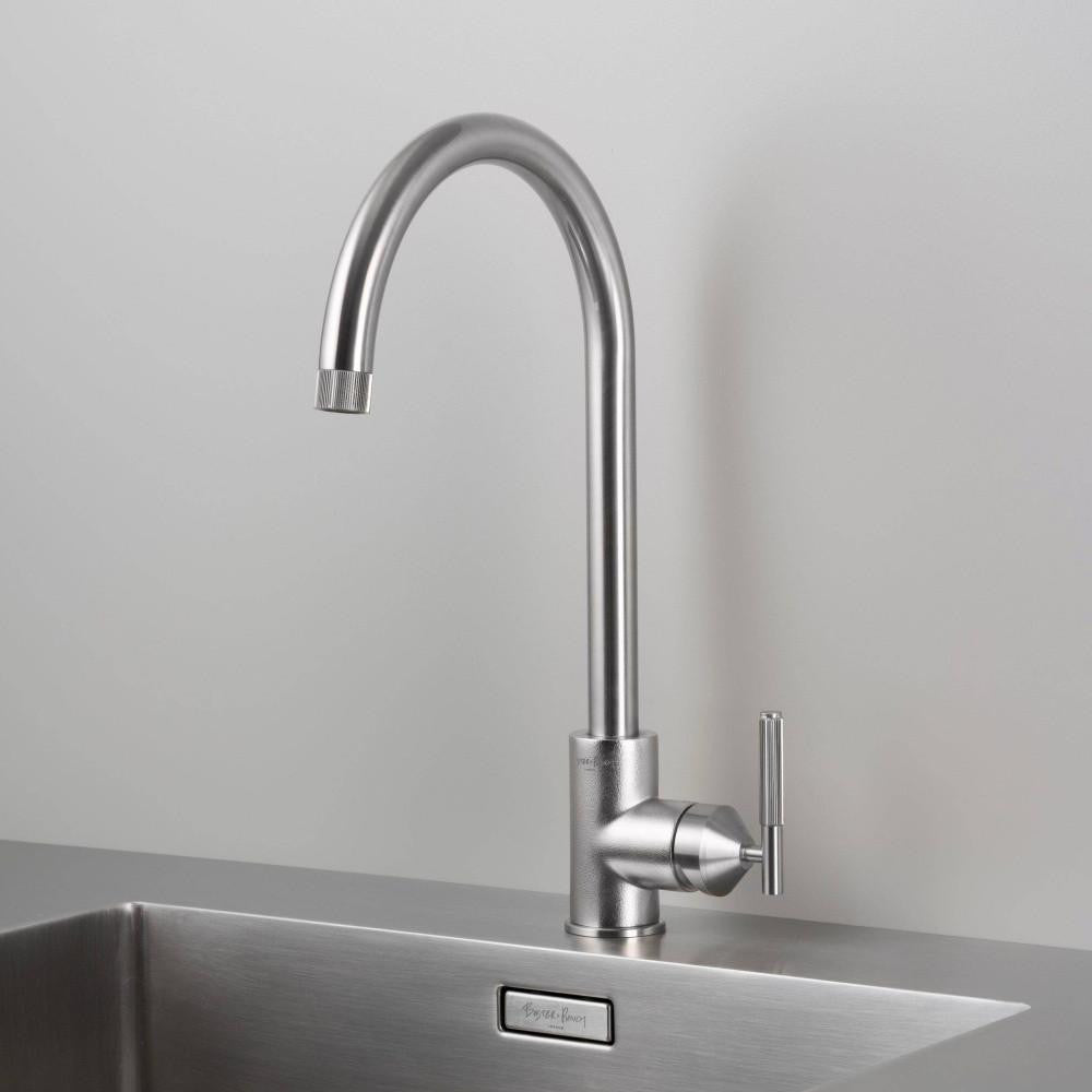 Buster + Punch Kitchen Faucet, Mixer, Linear, Steel