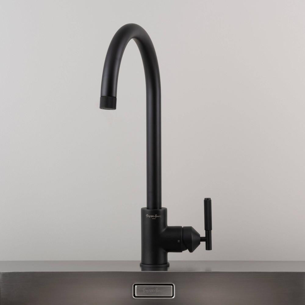 Buster + Punch Kitchen Faucet, Mixer, Linear, Welders Black