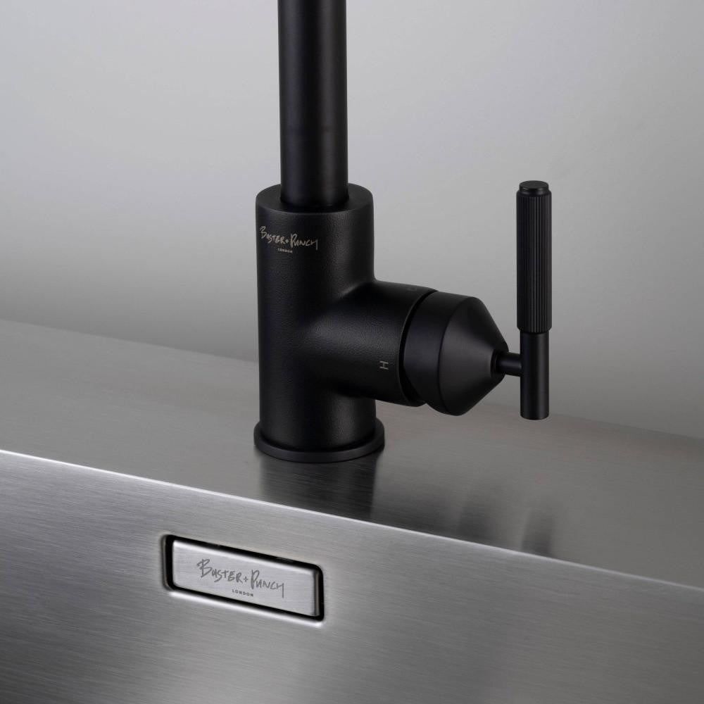 Buster + Punch Kitchen Faucet, Mixer, Linear, Welders Black
