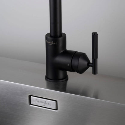 Buster + Punch Kitchen Faucet, Mixer, Linear, Welders Black