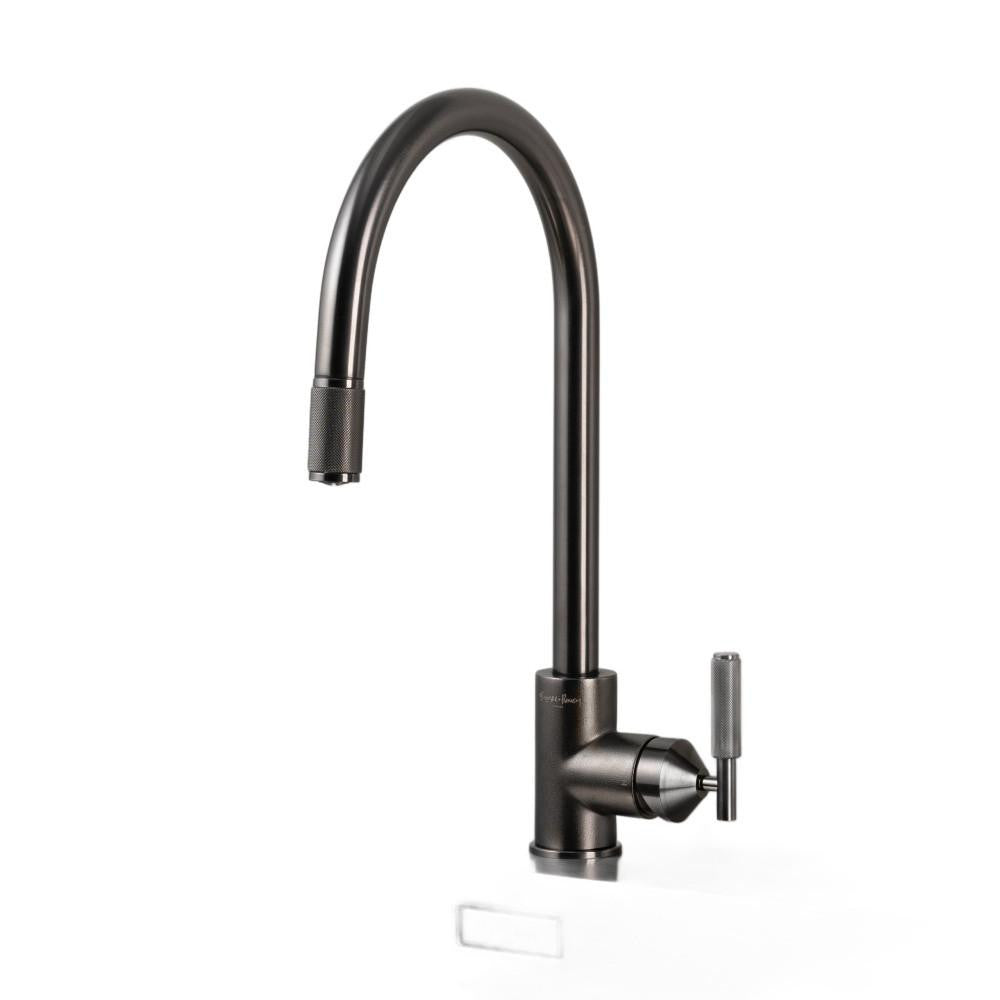 Buster + Punch Kitchen Faucet Pull-Out Mixer Cross Gun Metal