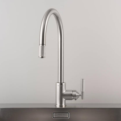 Buster + Punch Kitchen Faucet, Pull-Out Mixer, Cross, Steel