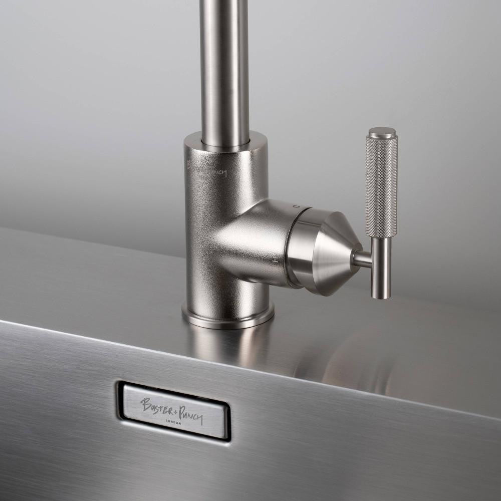 Buster + Punch Kitchen Faucet, Pull-Out Mixer, Cross, Steel