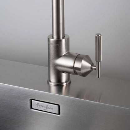 Buster + Punch Kitchen Faucet, Pull-Out Mixer, Linear, Steel