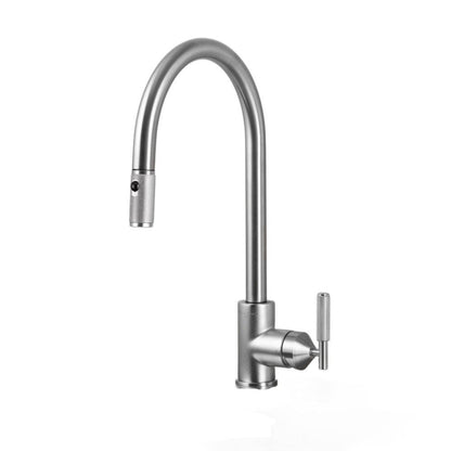 Buster + Punch Kitchen Faucet Pull-Out With Dual Spray Cross Steel