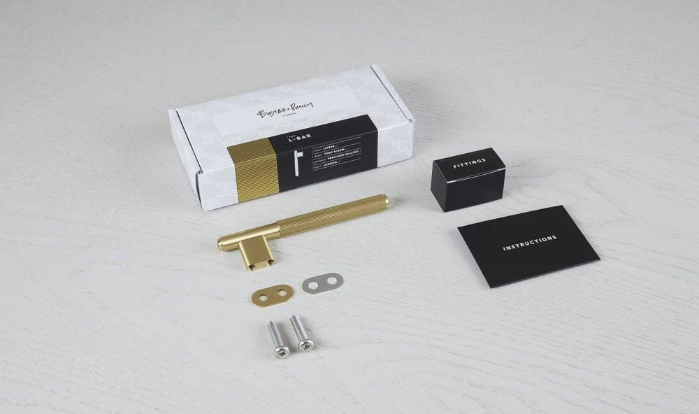 Buster + Punch L-Bar Handle, Brass