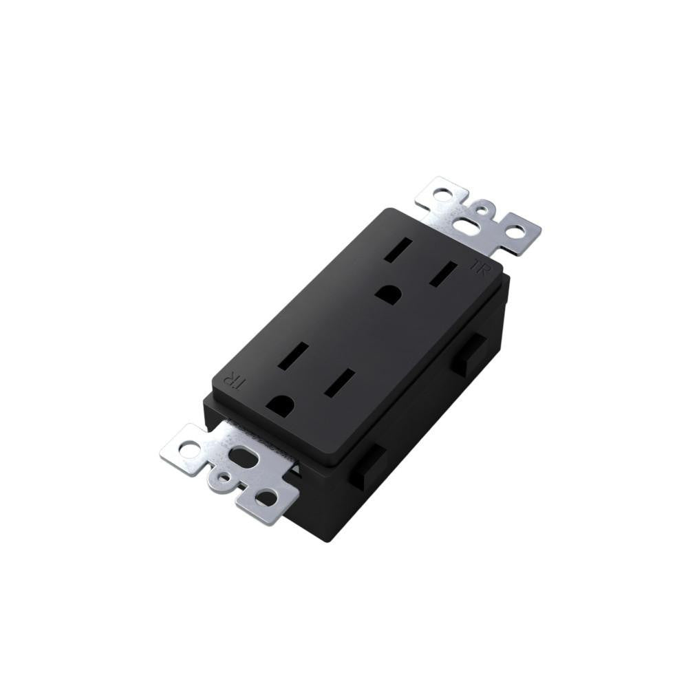 Buster + Punch Buster + Punch Outlet Module, Duplex Black