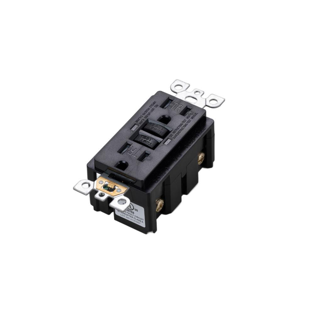 Buster + Punch Buster + Punch Outlet Module, Duplex GFCI Black