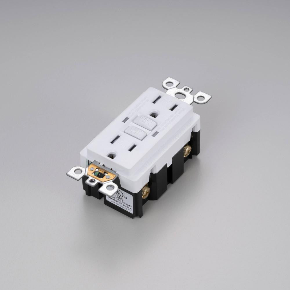 Buster + Punch Outlet Module, Duplex GFCI, White