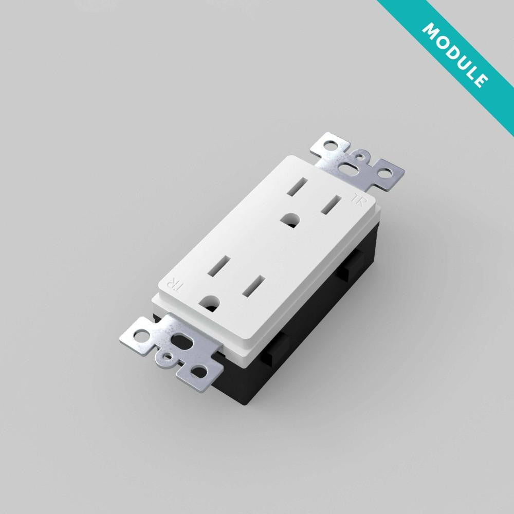 Buster + Punch Buster + Punch Outlet Module, Duplex White