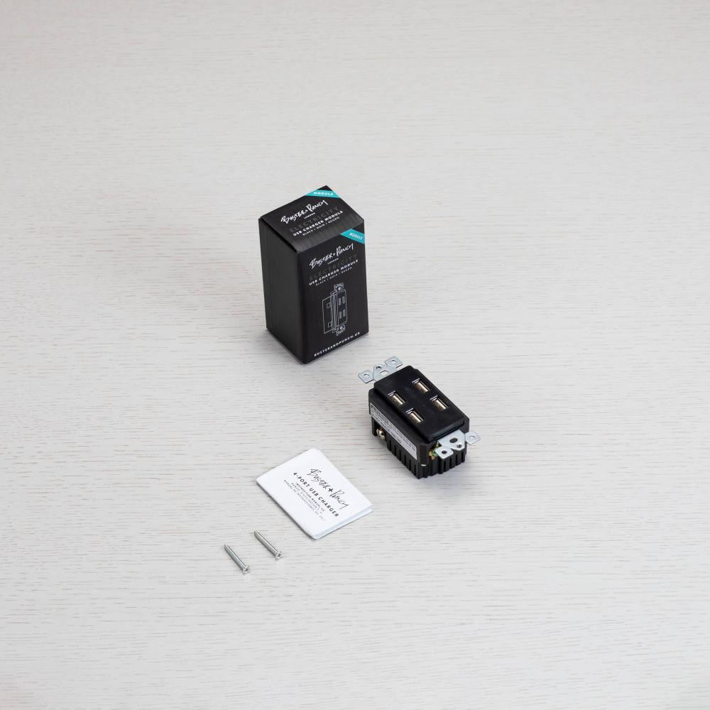 Buster + Punch Outlet Module, USB, Black