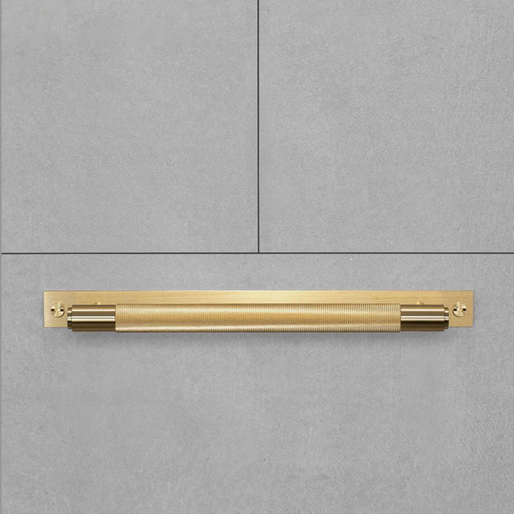 Buster + Punch Pull Bar, Plate, Cross, Small, Brass