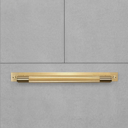 Buster + Punch Pull Bar, Plate, Cross, Small, Brass