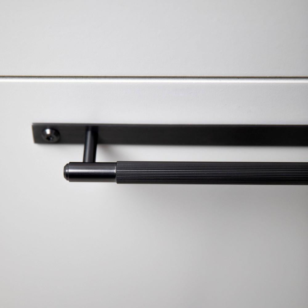 Buster + Punch Pull Bar, Plate, Linear, Large, Black