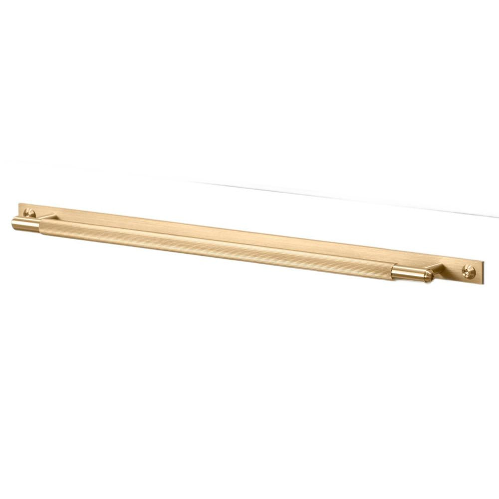 Buster + Punch Linear Pull Bar Plate, Large Brass