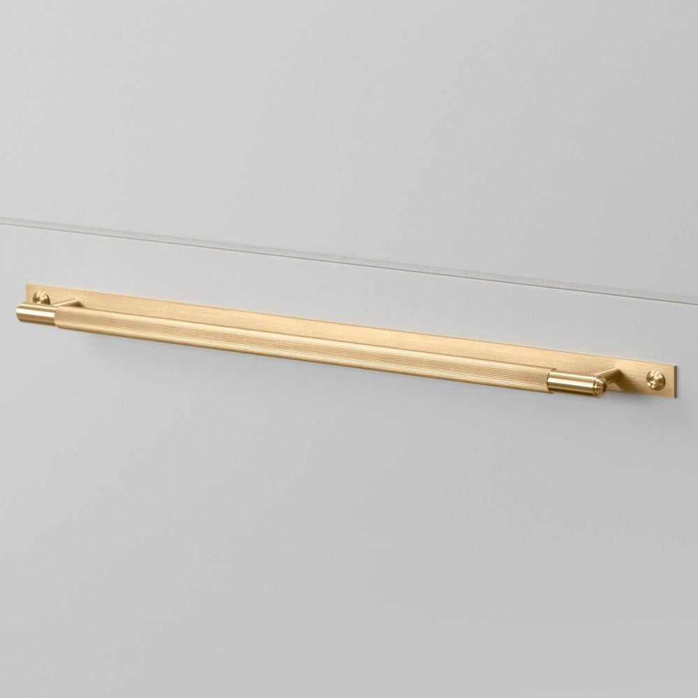 Buster + Punch Pull Bar, Plate, Linear, Large, Brass