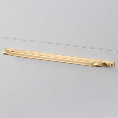 Buster + Punch Pull Bar, Plate, Linear, Large, Brass