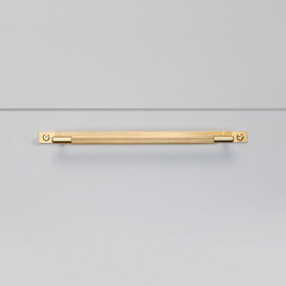 Buster + Punch Pull Bar, Plate, Linear, Medium, Brass