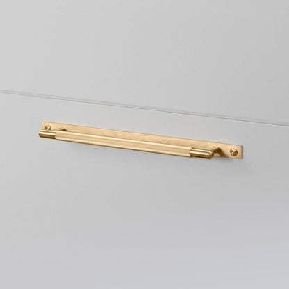 Buster + Punch Pull Bar, Plate, Linear, Medium, Brass