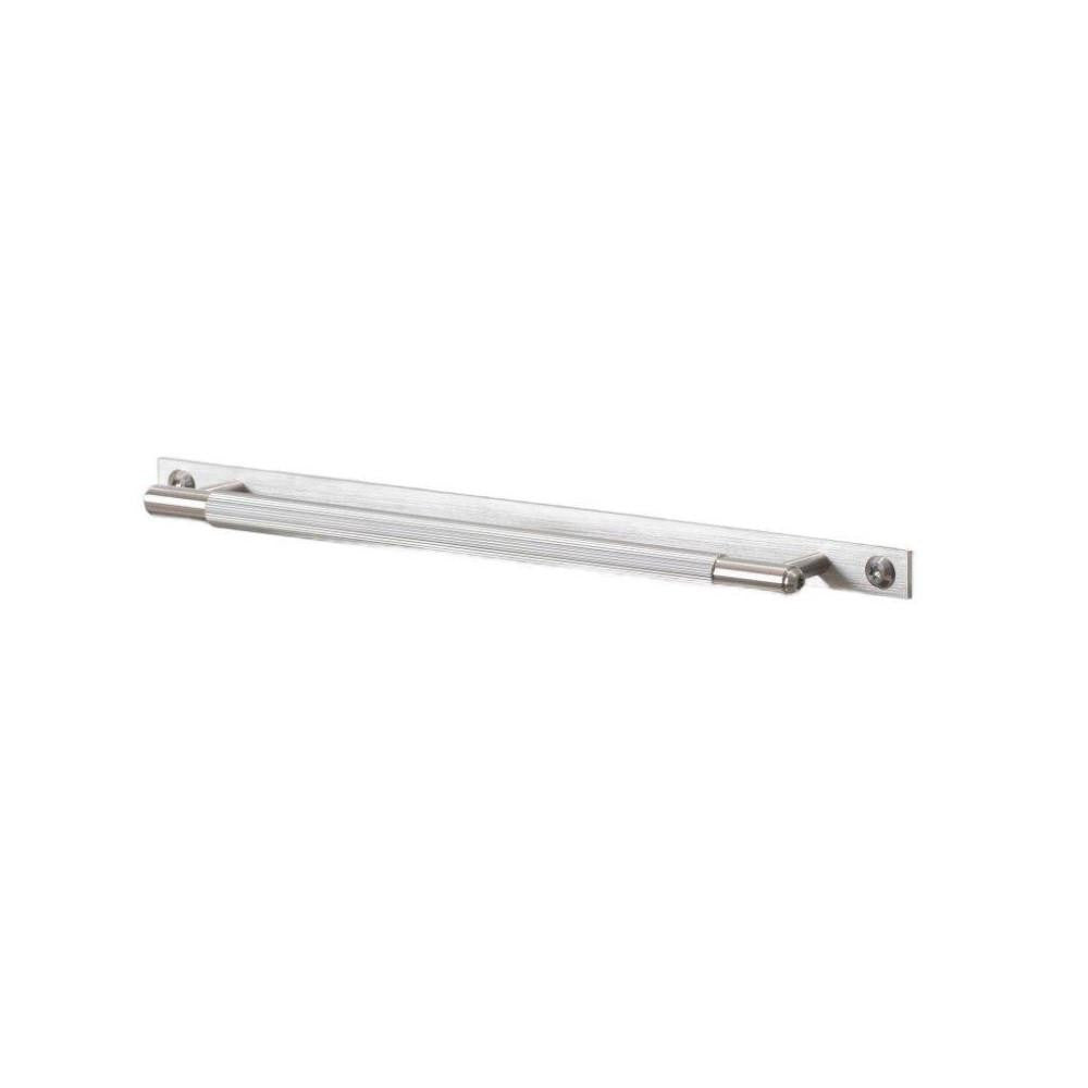 Buster + Punch Linear Pull Bar Plate, Medium Steel