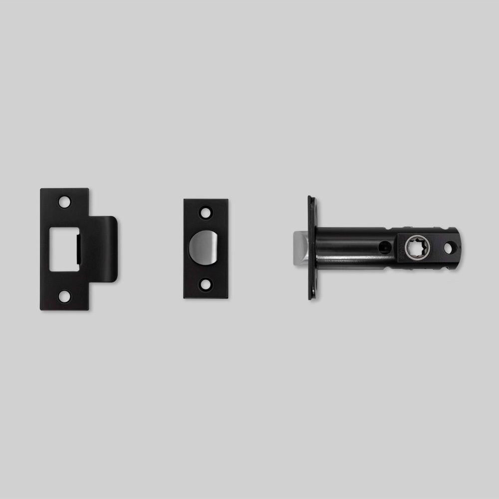 Buster + Punch Tubular Latch, Door Handle, Passage, Black - 2-3/8"