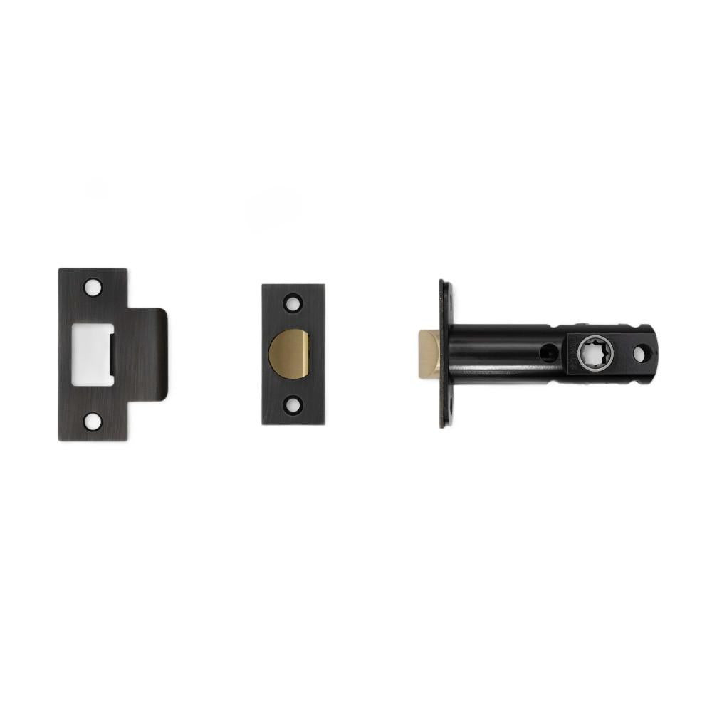 Buster + Punch Tubular Latch for Door Handle, Passage Smoked Bronze