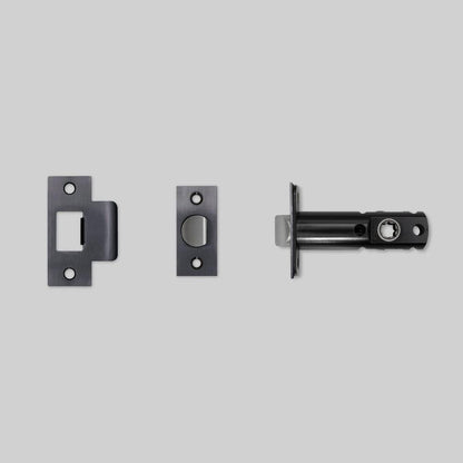 Buster + Punch Tubular Latch, Door Knob, Passage, Gun Metal -  3-3/4"