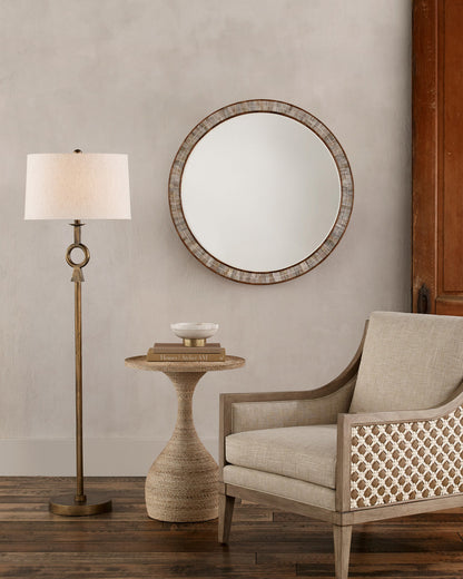 Germaine Brass Floor Lamp, Currey and Company (8000-0077 RK6N)