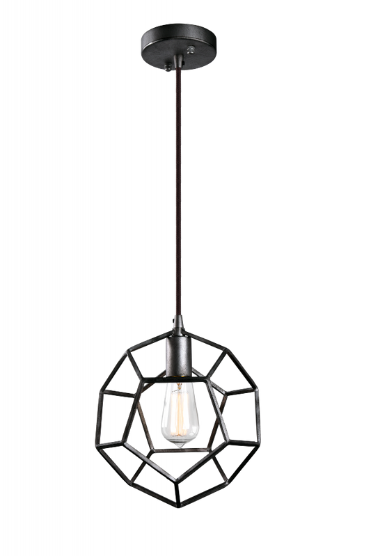 Matteo Lighting Geometry 10-in Pendant Black