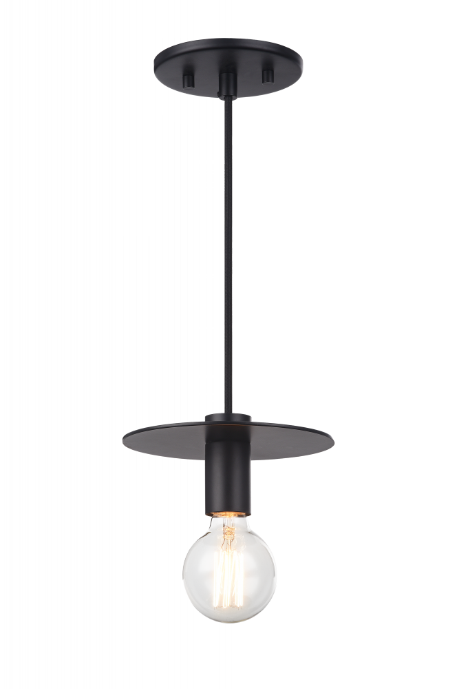 Matteo Lighting Kasa 7-in Mini Pendant Black