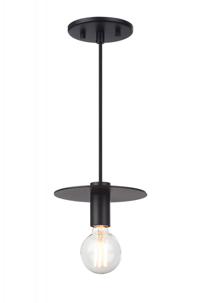 Matteo Lighting Kasa 7-in Mini Pendant Black