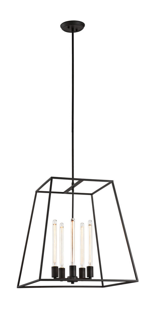 Matteo Lighting Candor 5-Light Pendant Black