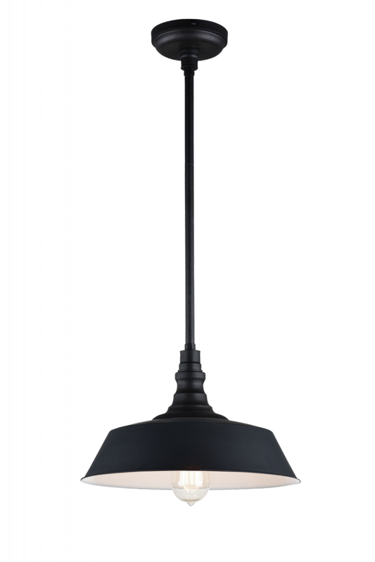 Matteo Lighting Scacchi 14-in Pendant Dark Gray