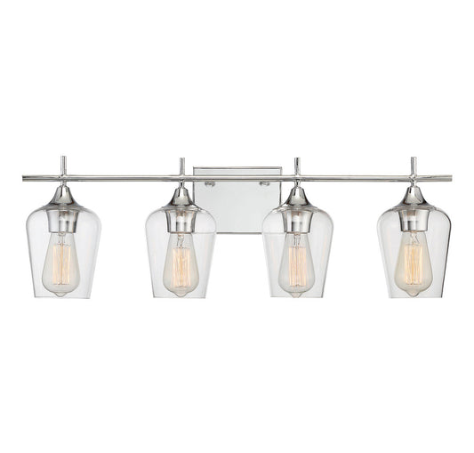 Savoy House Octave 4-Light Bath Vanity Polished Chrome