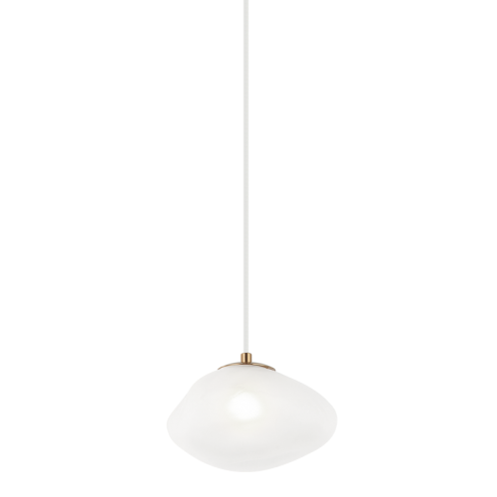 Matteo Lighting Melo 8-in Pendant Aged Brass