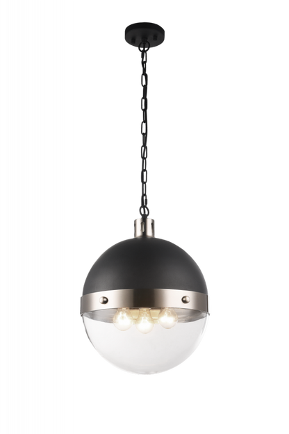 Matteo Lighting Torino 3-Light Pendant Brushed Nickel