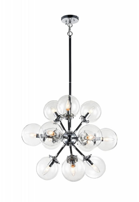 Matteo Lighting Soleil 12-Light Chandelier Chrome
