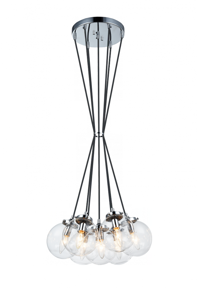 Matteo Lighting The Bougie 7-Light Chandelier Chrome