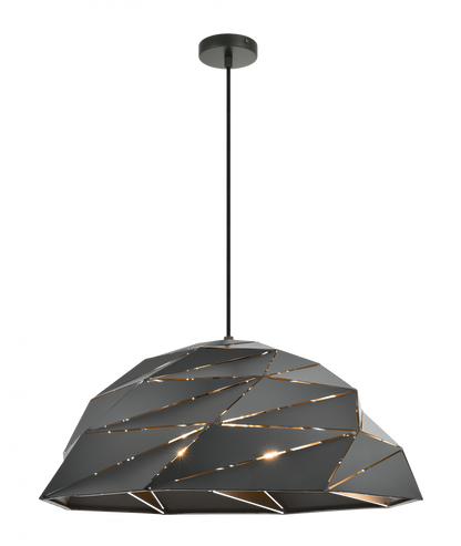 Matteo Lighting Riku 26-in Pendant Dark Gray