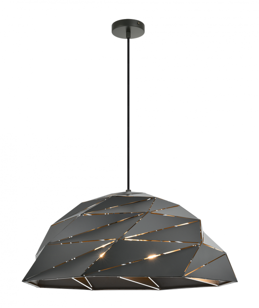 Matteo Lighting Riku 26-in Pendant Dark Gray